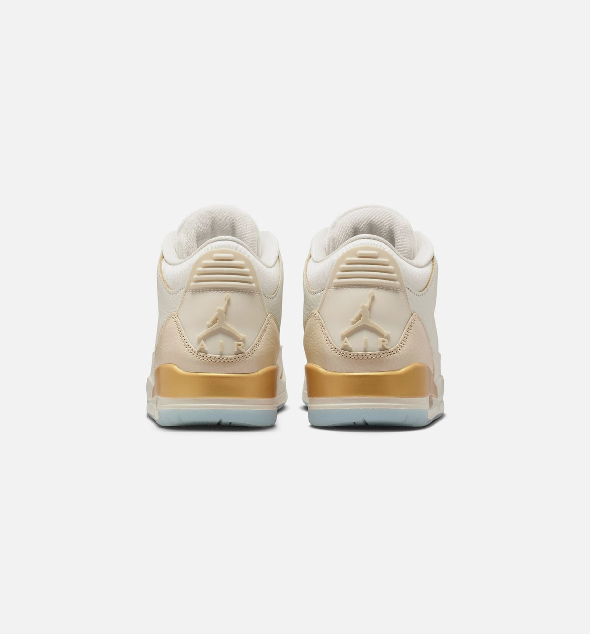 Air Jordan 3 Retro Women's Lifestyle Shoes - Sail / Team Gold / Pale Ivory / Metallic Gold Ice