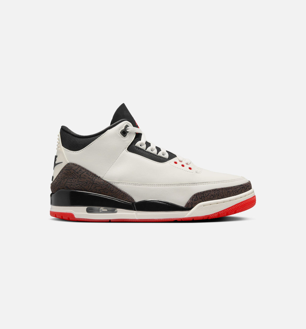 Air Jordan 3 Retro Sail and University Red Men's Shoes - Sail/Black/University Red/Pale Ivory