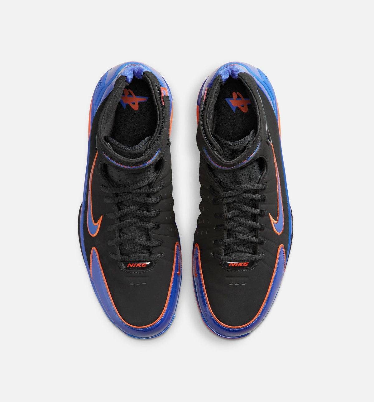 Air Zoom Huarache 2K4 Penny Hardaway Men's Basketball Shoes - Black / Varsity Royal / Safety Orange