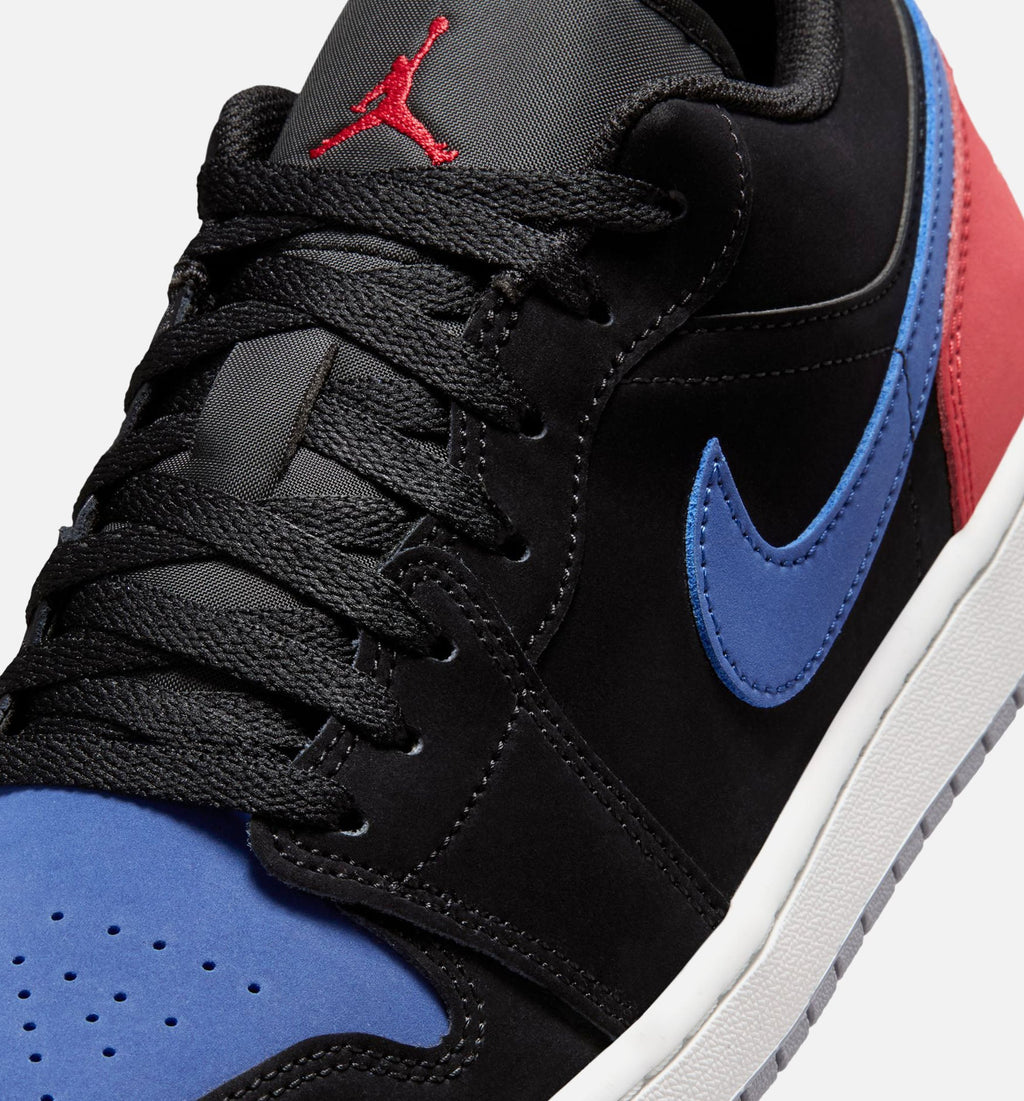 Air Jordan 1 Low Men's Shoes - Black/White/True Blue/Varsity Red