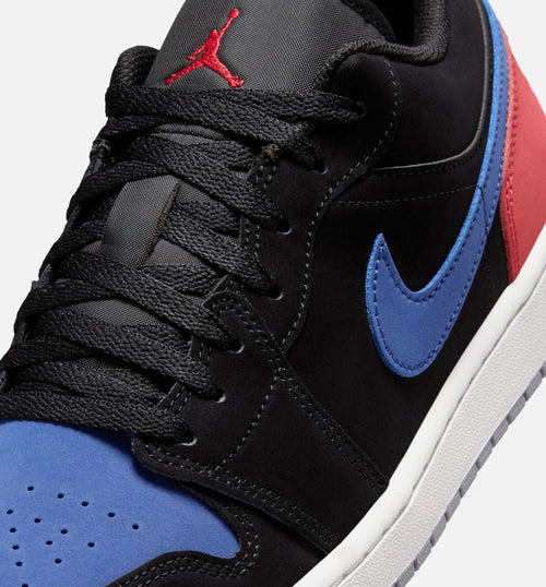 Air Jordan 1 Low Men's Shoes - Black/White/True Blue/Varsity Red