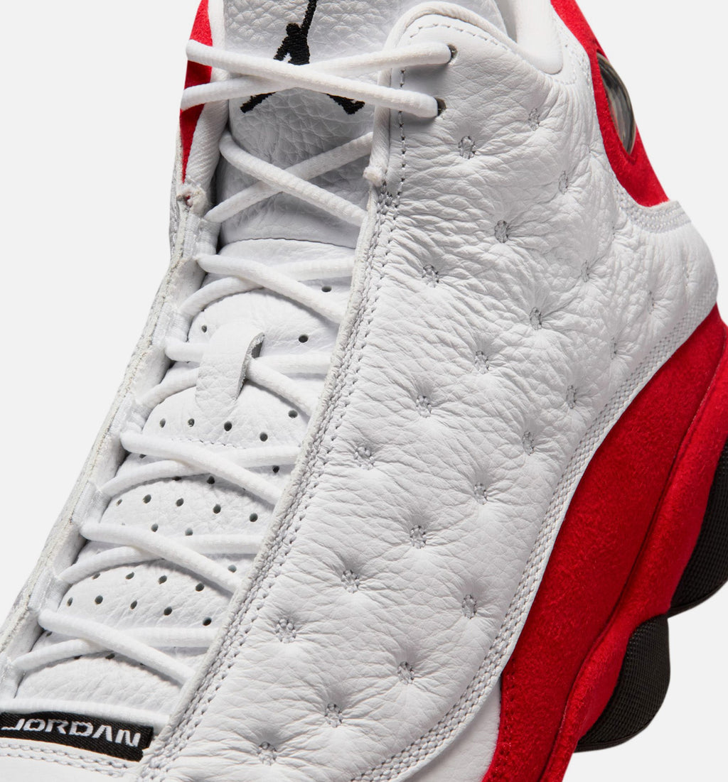 Air Jordan 13 Retro White and University Red Men's Shoes - White/Black/True Red